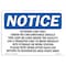 Signmission OSHA Notice Sign, 10" H, Rigid Plastic, Outdoor Cart Only Under No Circumstances Sign, Landscape OS-NS-P-1014-L-17071 - alternate 1